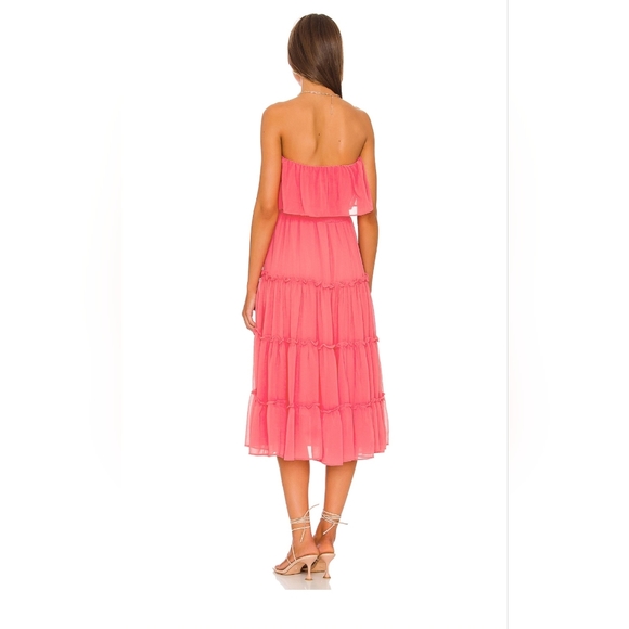 1. State Strapless Midi Dress in Juneberry - Picture 3 of 11